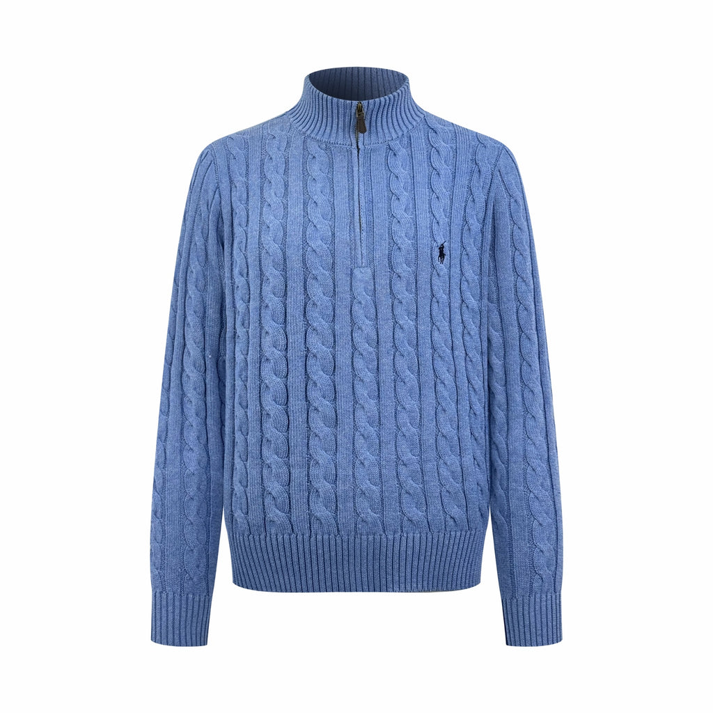 2026 New GS Decorative Knot Zip Knit Sweater (CC919-B30)