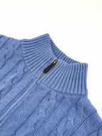 2026 New GS Decorative Knot Zip Knit Sweater (CC919-B30)