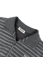 2026 New GS Logo Striped Zip-Up Jacket (CC7019-C15)