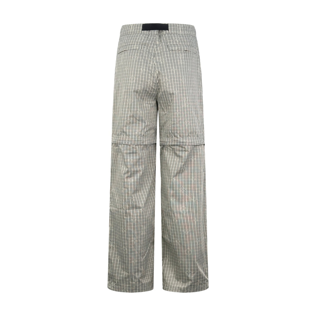 2026 new model GS logo check-pattern lined zipper pants (AA659-B85)