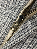 2026 new model GS logo check-pattern lined zipper pants (AA659-B85)