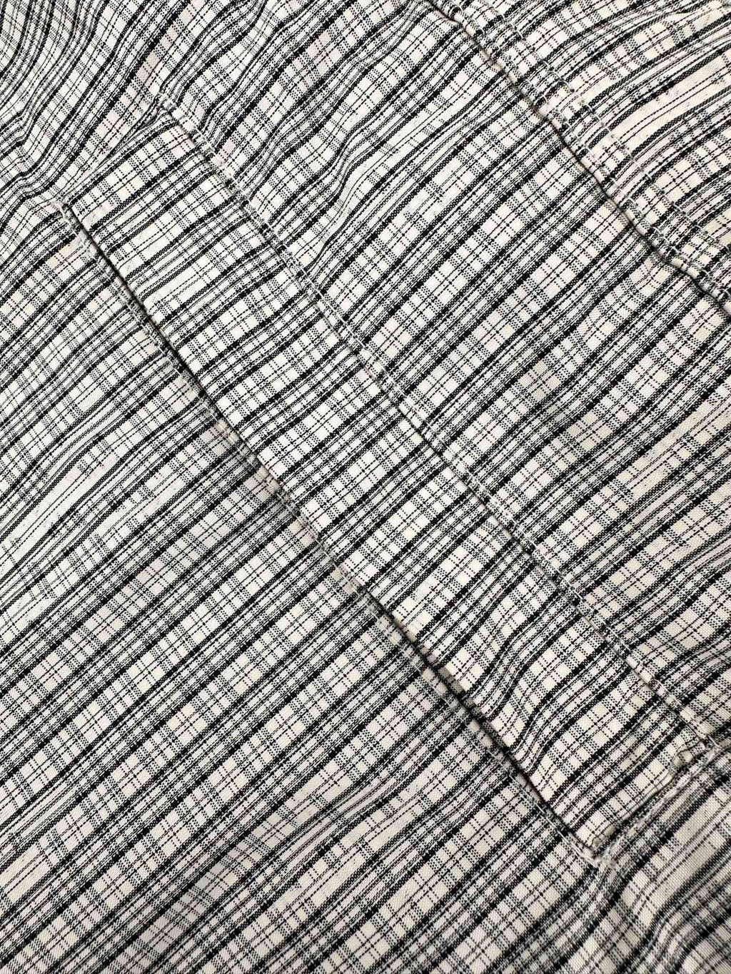 2026 new model GS logo check-pattern lined zipper pants (AA659-B85)