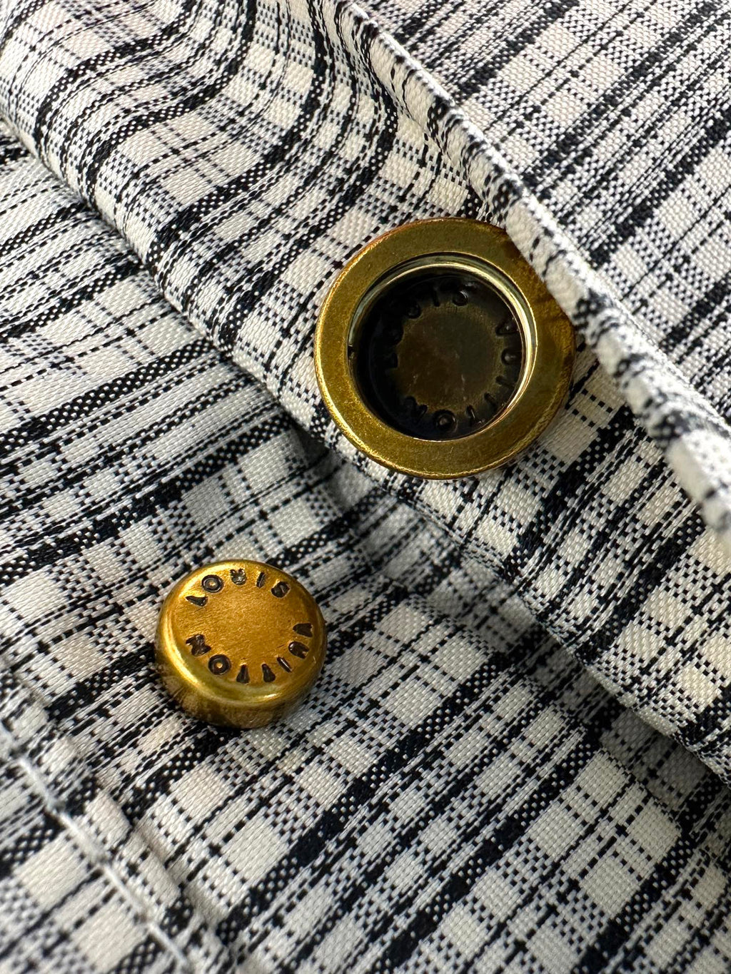 2026 new model GS logo check-pattern lined zipper pants (AA659-B85)
