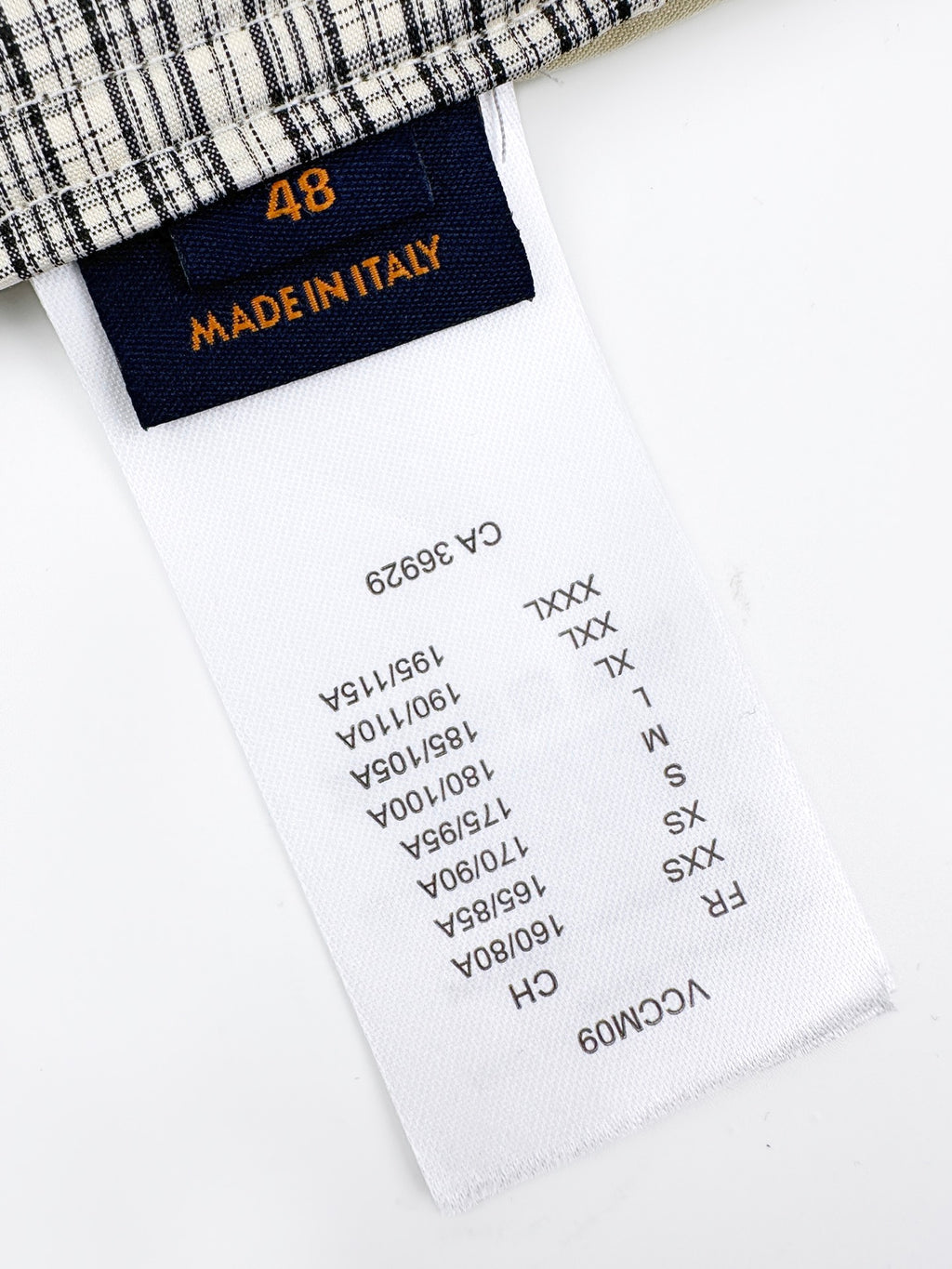 2026 new model GS logo check-pattern lined zipper pants (AA659-B85)