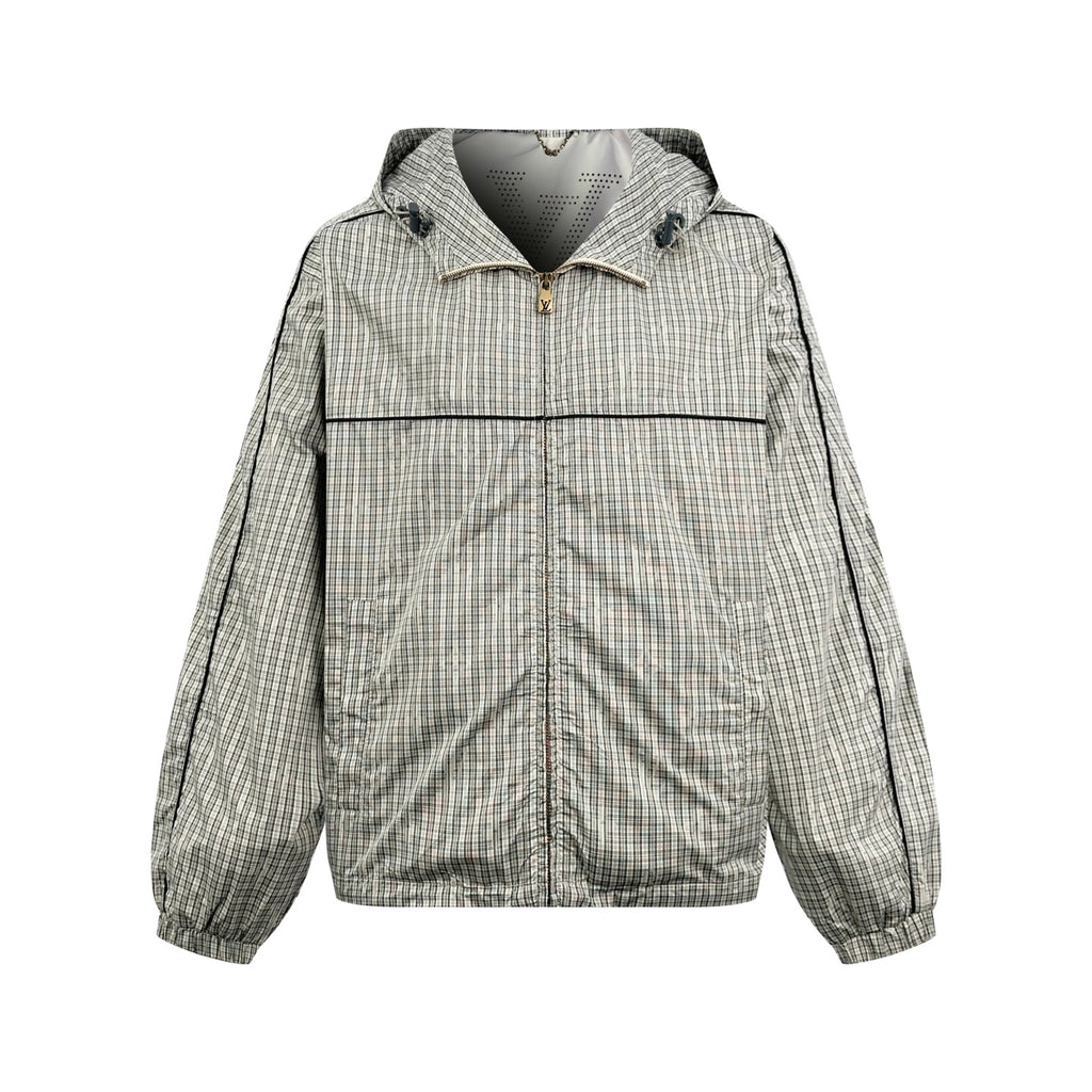 2026 New Model GS Logo Checkered Hooded Jacket (AA678-C15)
