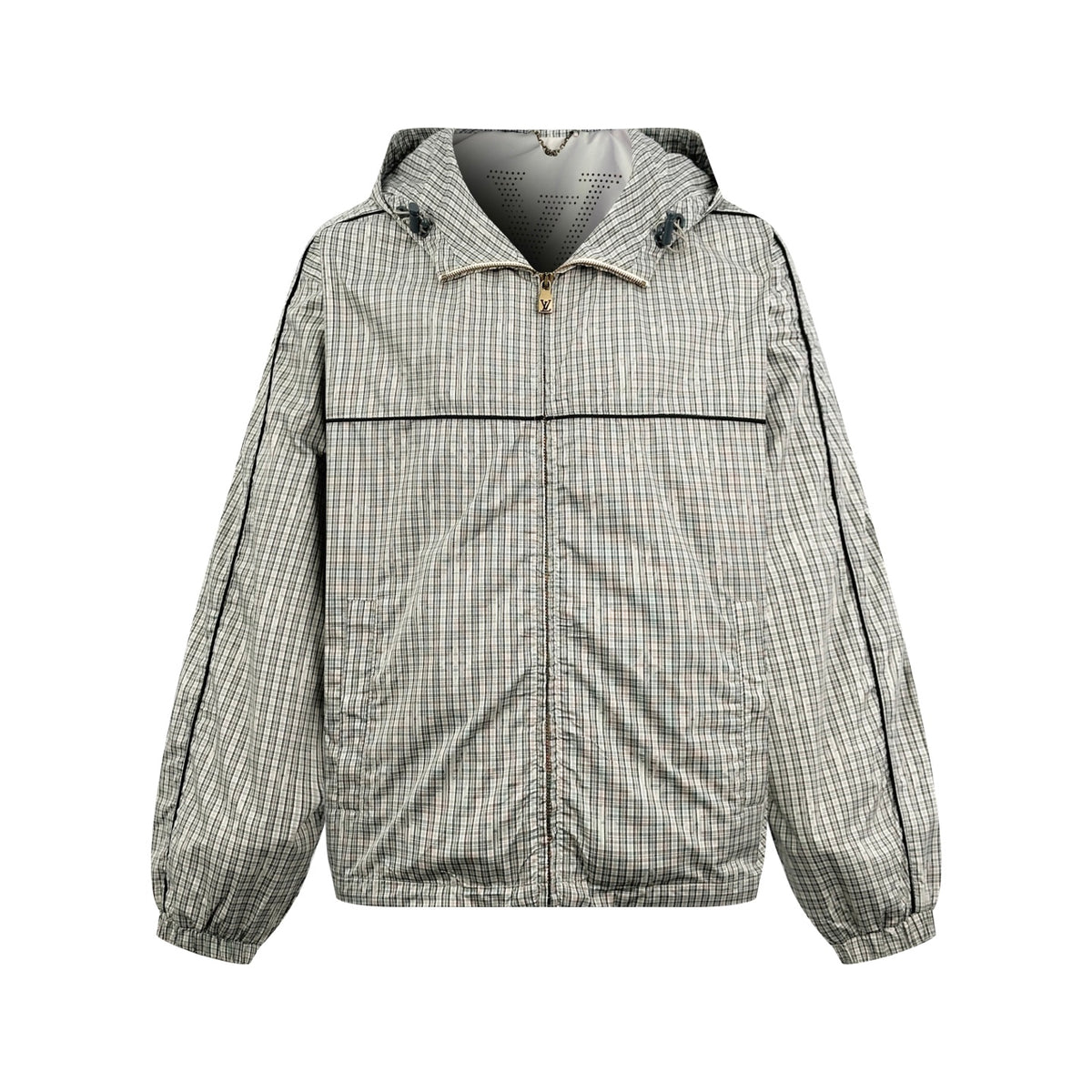 2026 New Model GS Logo Checkered Hooded Jacket (AA678-C15)