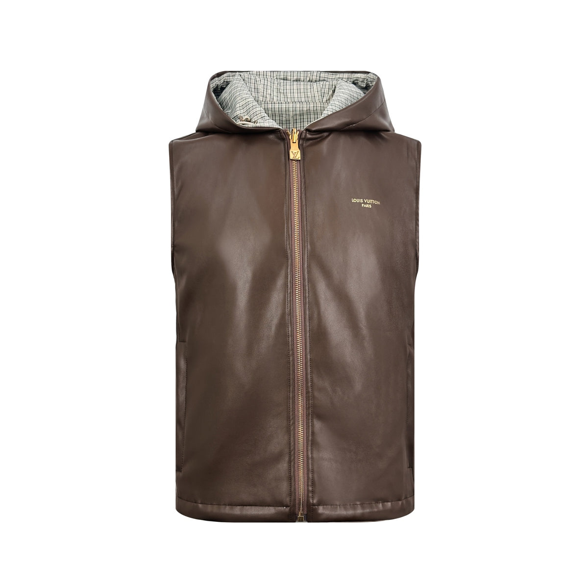 2026 New Model GS Check Double-sided Leather Jacket (AA630-C05)