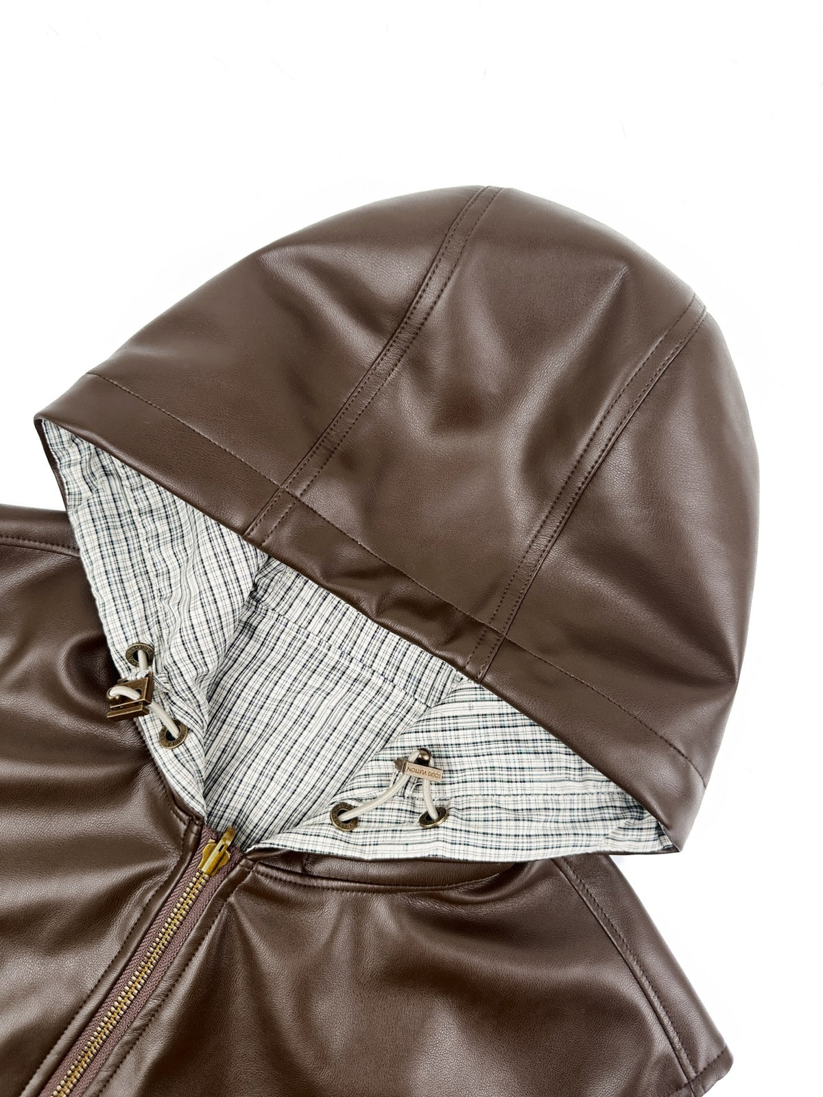 2026 New Model GS Check Double-sided Leather Jacket (AA630-C05)