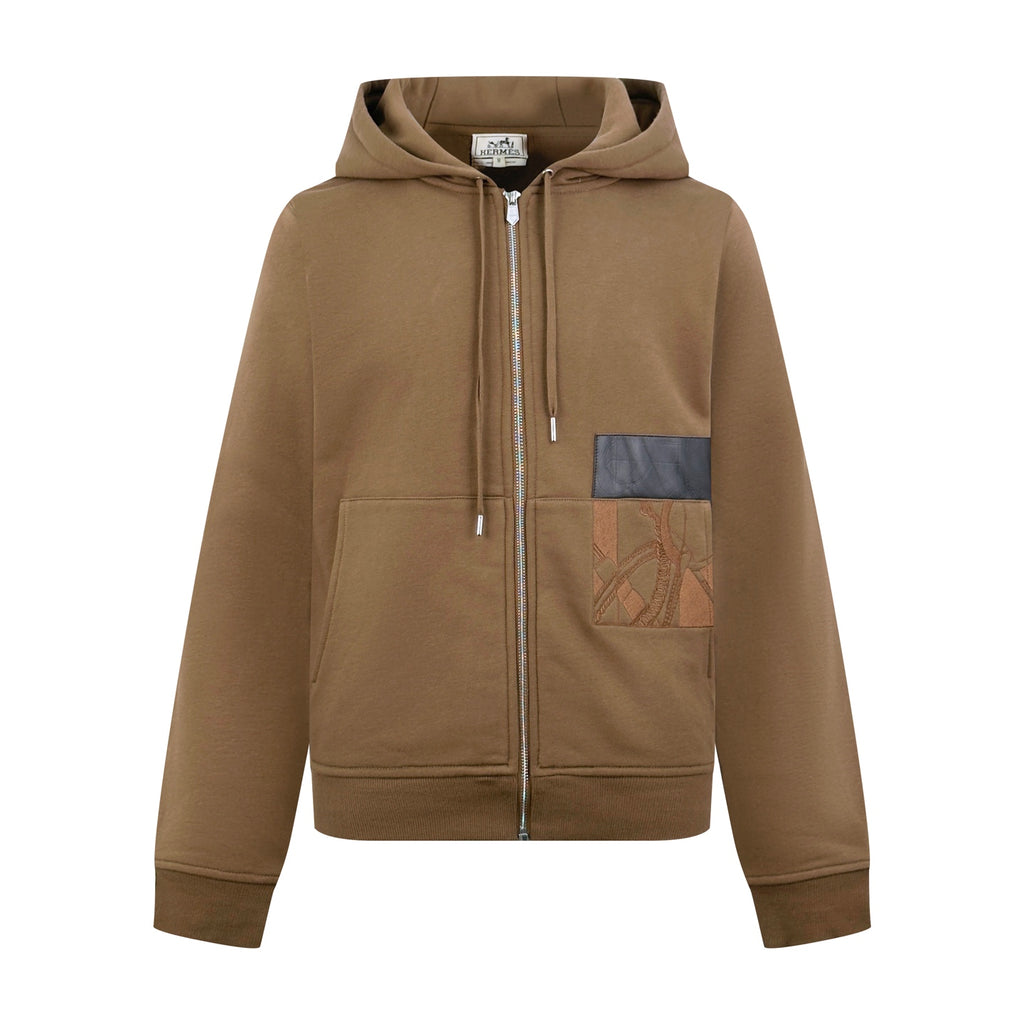 2026 New Model GS Embroidered Leather Zipper Coat (AA684-B85)
