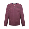 2026 New Model GS Logo Striped Henry Collar Long Sleeve (CC7017-A75)