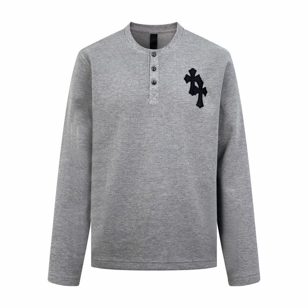2026 New Model GS Cross Silver Button Long Sleeve (25292-A95)