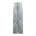 2026 Women's GS Full-Print Lettered Denim Pants (DD174)