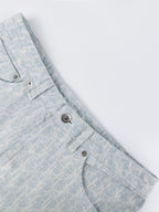 2026 Women's GS Full-Print Lettered Denim Pants (DD174)