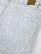 2026 Women's GS Full-Print Lettered Denim Pants (DD174)