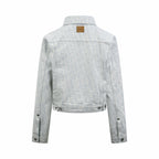 2026 Women's GS Full-Print Lettered Denim Jacket (DD167)