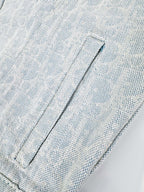 2026 Women's GS Full-Print Lettered Denim Jacket (DD167)