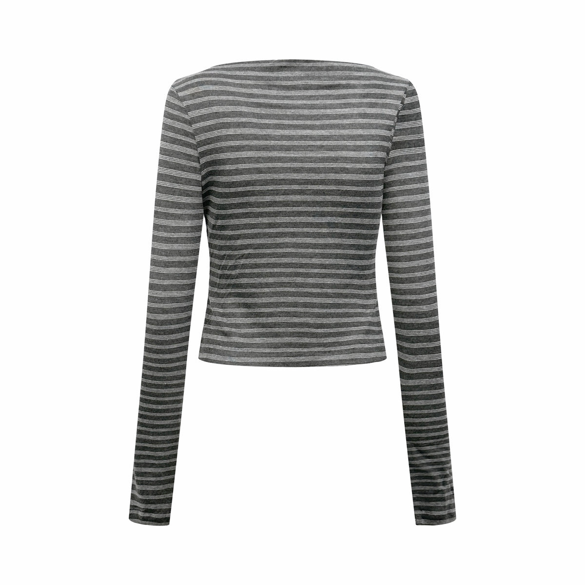 2026 Women's GS Logo Striped Boat-neck Long-Sleeved Shirt (FF827)