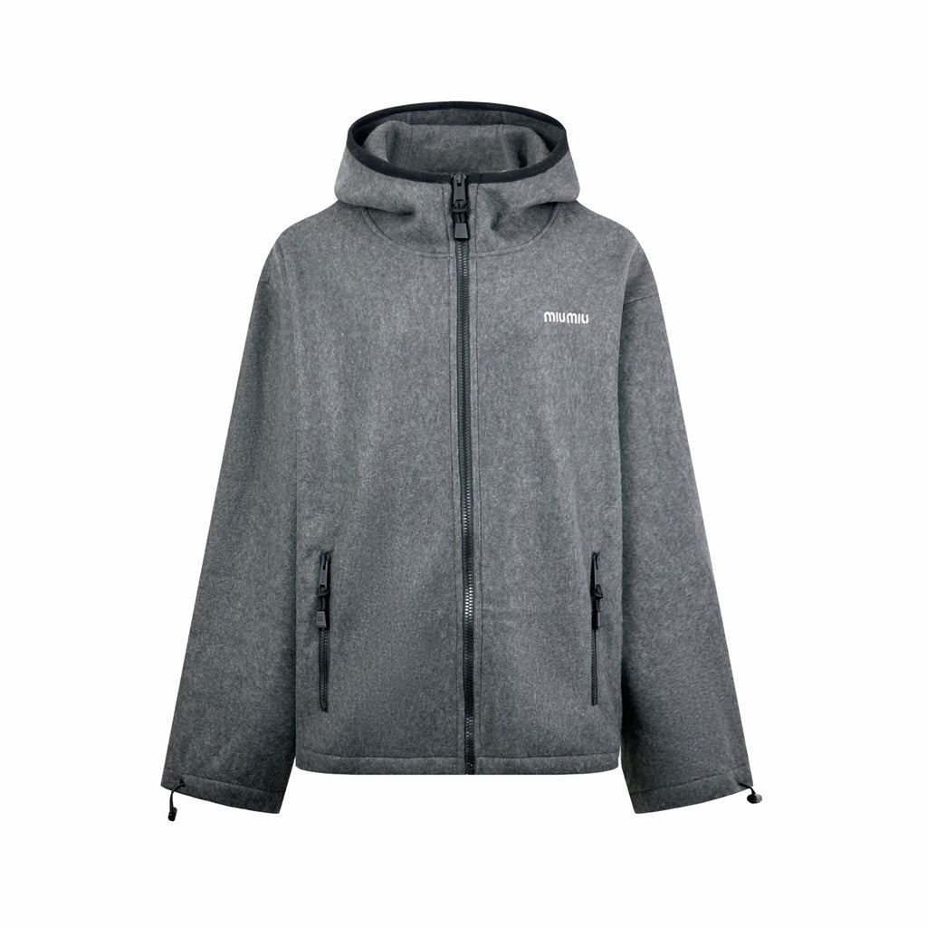 2026 Women's GS Embroidered Logo Hooded Coat (FF821)