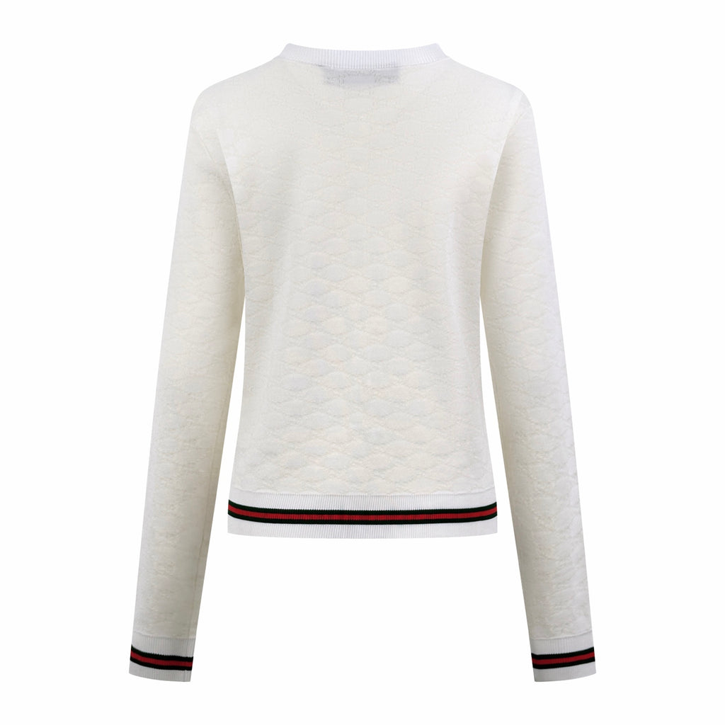 2026 Women's GS Full-Print Jacquard Sweater Blazer (DD183)