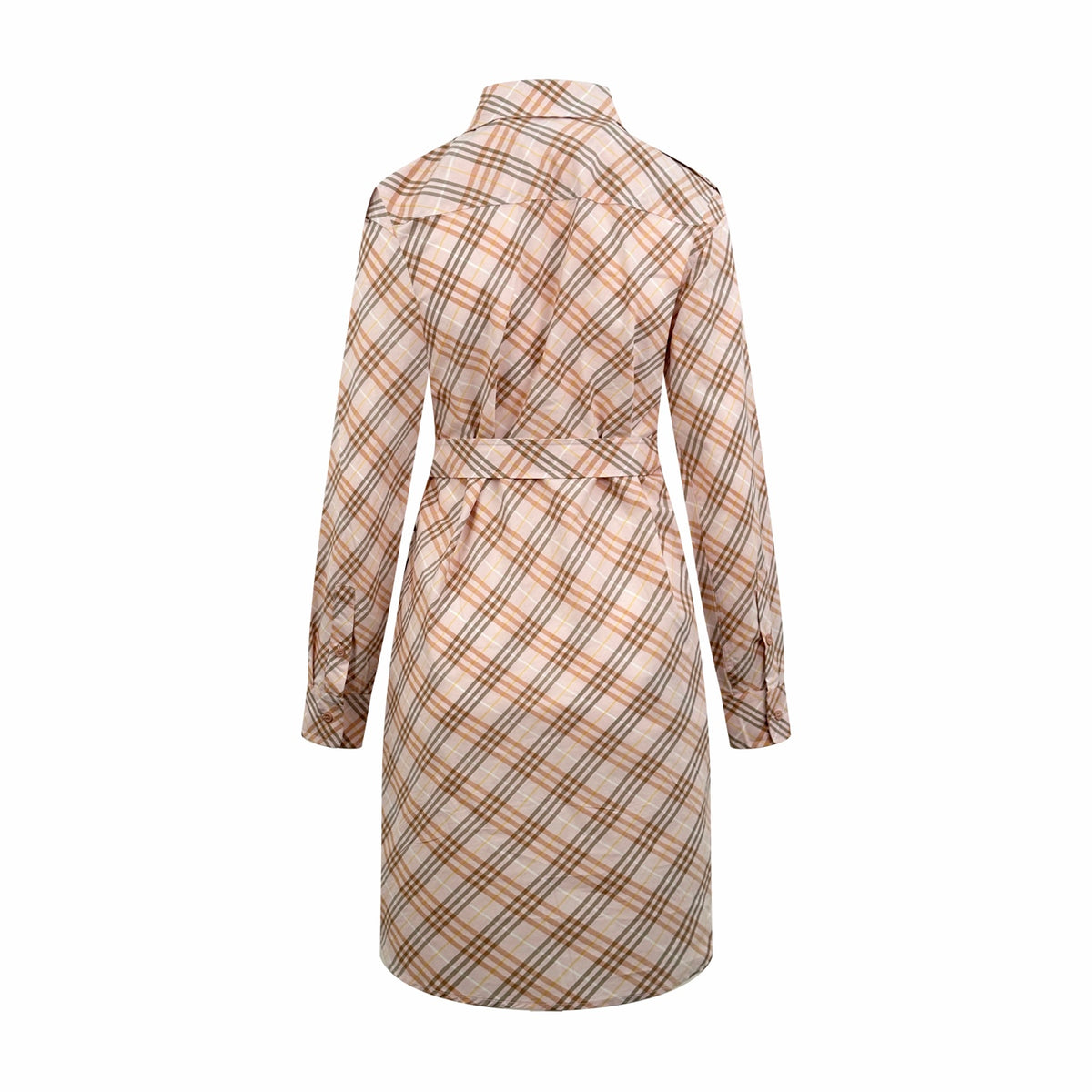 2026 Women's GS Check Blouse-style Dress (DD165)