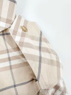 2026 Women's GS Embroidered Checkered Shirt-style Dress (DD180)