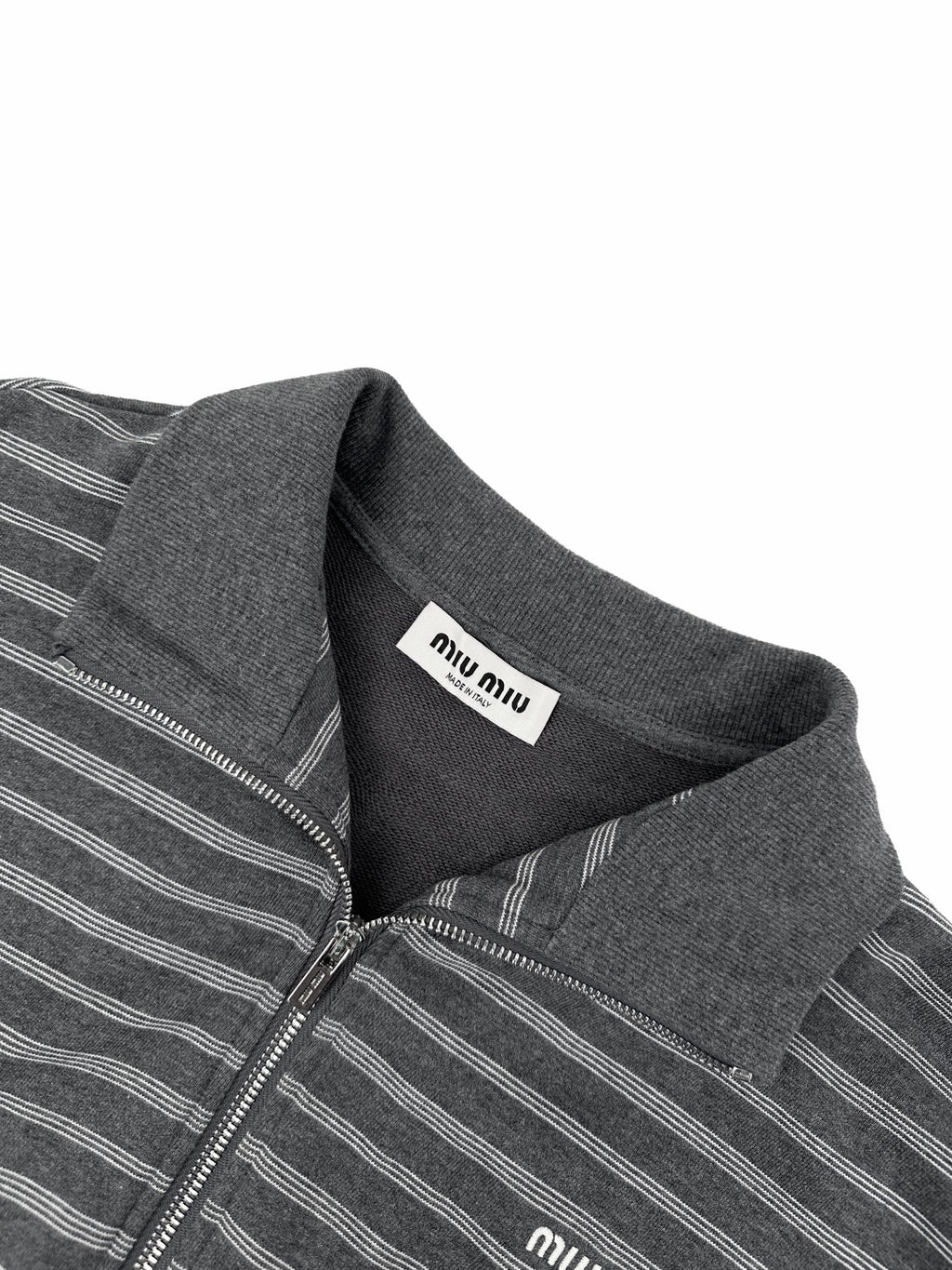 2026 Women's GS Logo Striped Zip-Up Coat (FF820)
