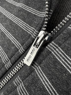 2026 Women's GS Logo Striped Zip-Up Coat (FF820)