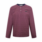 2026 Women's GS Logo Striped Henry Collar Long Sleeve (FF815)
