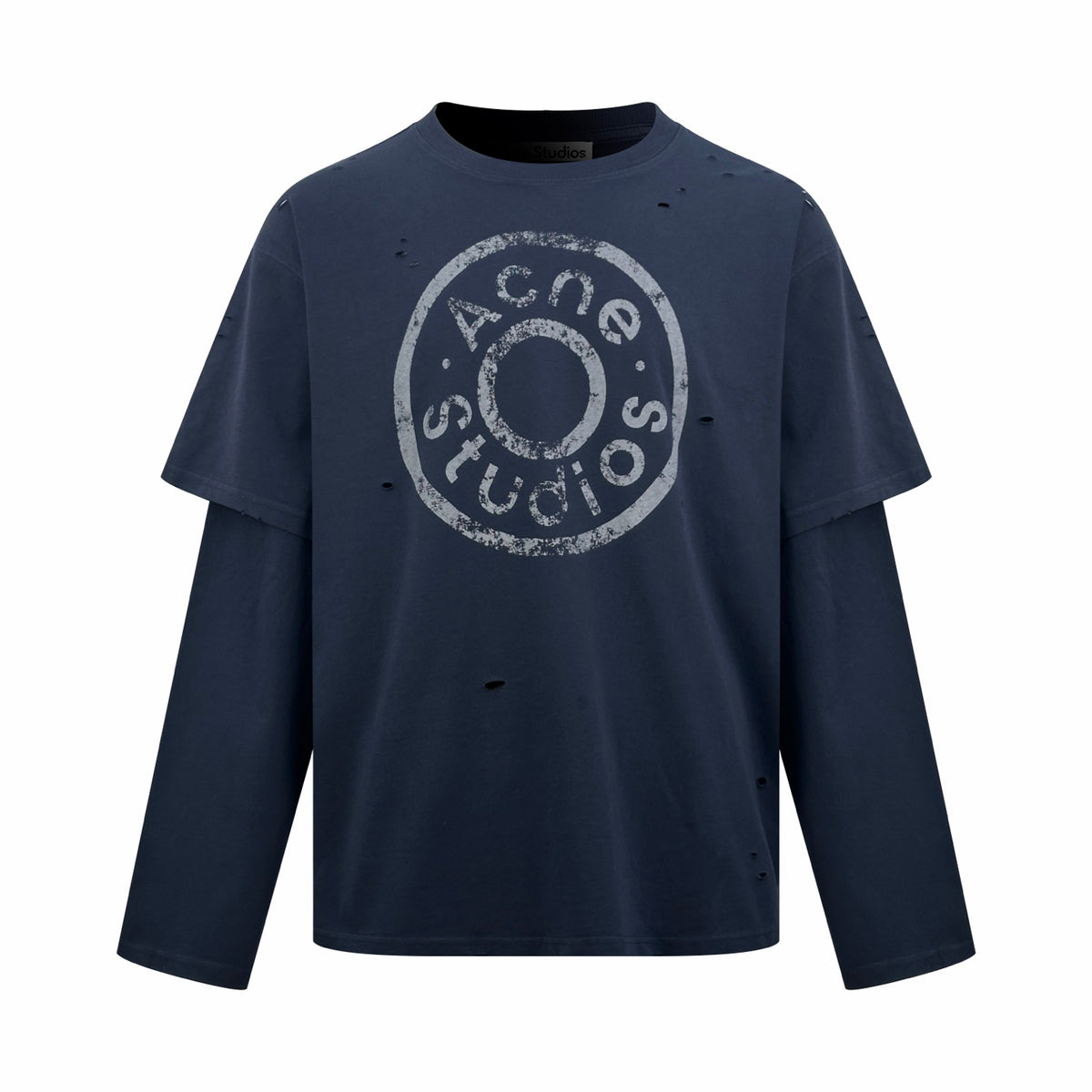 2026 Women's GS Vintage Logo Fake Two-Piece Long-Sleeved (FF836)