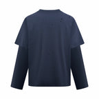 2026 Women's GS Vintage Logo Fake Two-Piece Long-Sleeved (FF836)