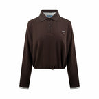 2026 Women's GS Triangle Logo Fake Two-Piece Long-Sleeved (FF837)