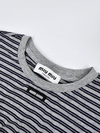2026 Women's GS Logo Striped Long-Sleeved (FF844)