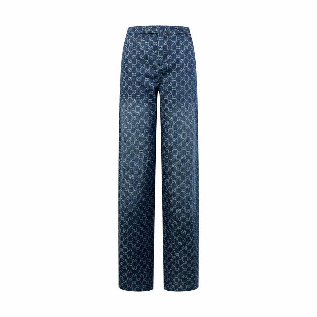 2026 Women's GS All-Over Jacquard Print Pants (DD163)