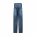 2026 Women's GS All-Over Jacquard Print Pants (DD163)