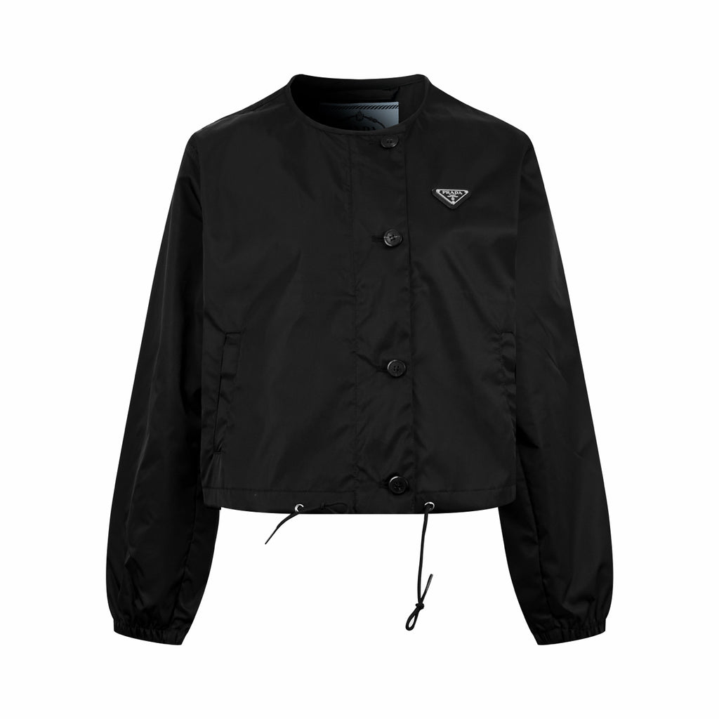 2026 Women's GS Triangle Mark Drawstring Round Neck Jacket (FF838)
