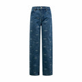 2026 Women's GS Denim Pants with Embroidered Logo (EE455)