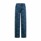 2026 Women's GS Denim Pants with Embroidered Logo (EE455)