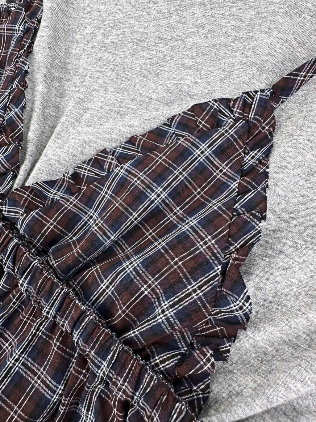 2026 Women's GS Logo Checkered Long-Sleeved Dress (FF848)