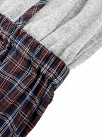 2026 Women's GS Logo Checkered Long-Sleeved Dress (FF848)
