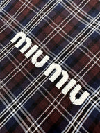 2026 Women's GS Logo Checkered Long-Sleeved Dress (FF848)