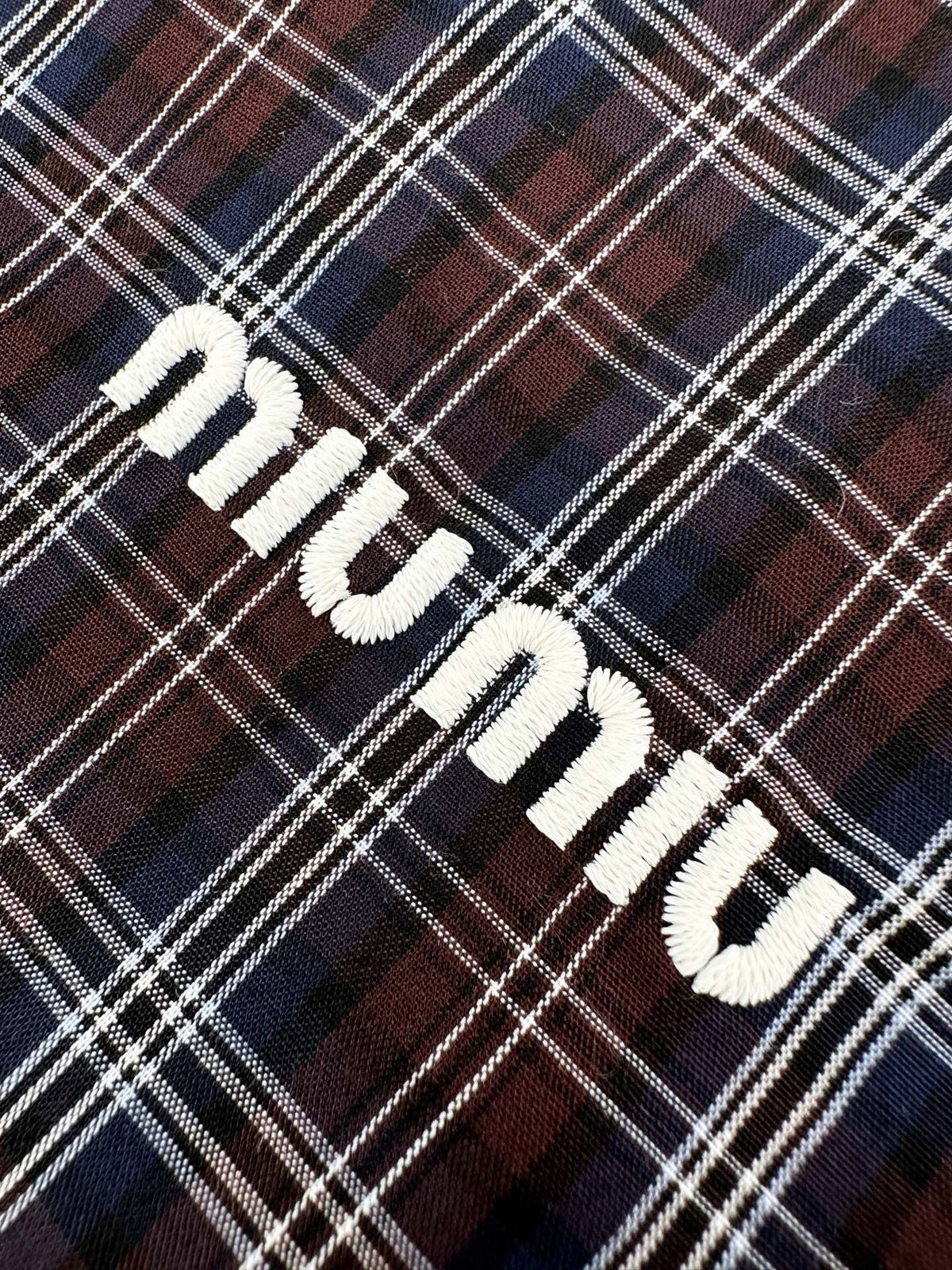 2026 Women's GS Logo Checkered Long-Sleeved Dress (FF848)