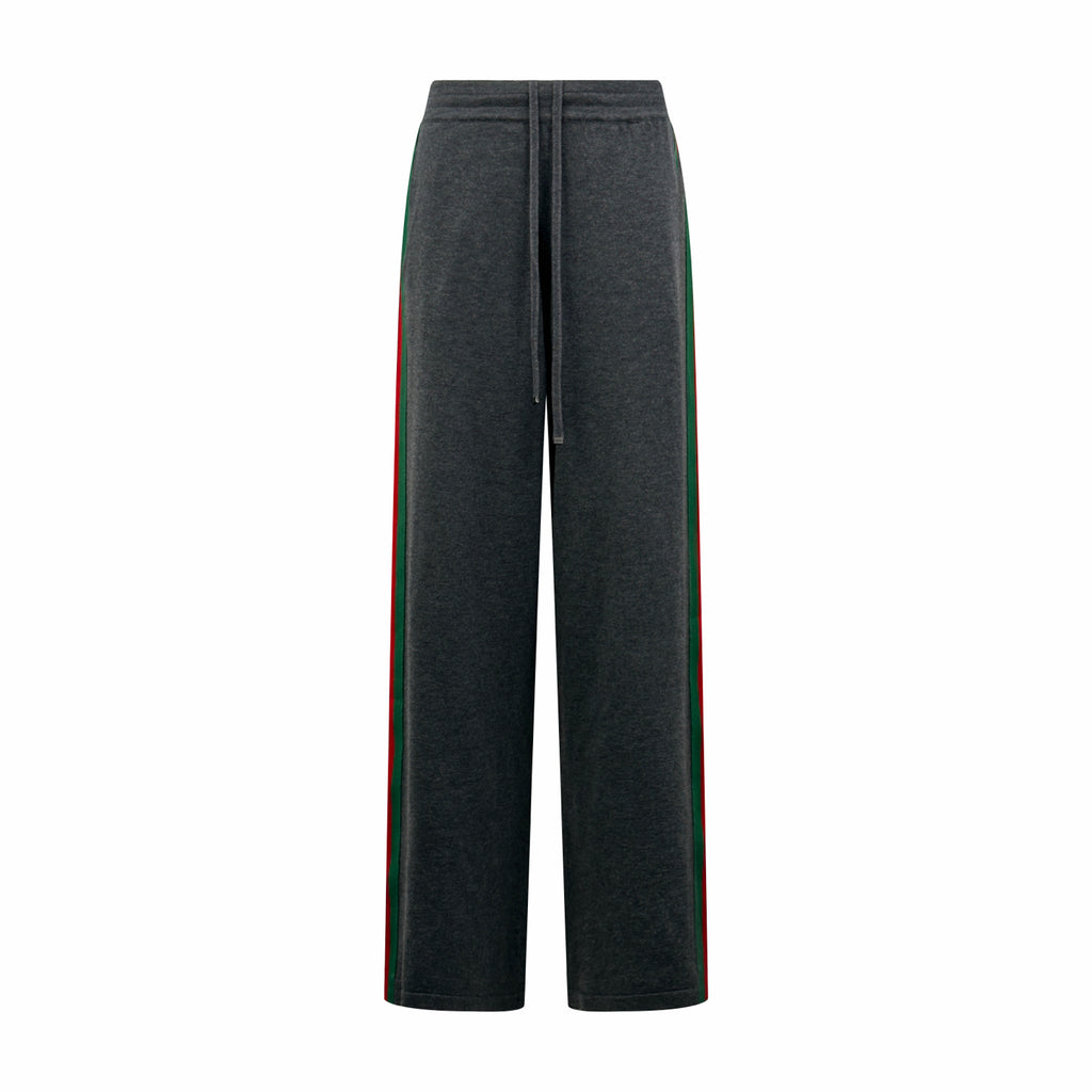 2026 Women's GS Color-Matched Striped Wool Pants (DD205)