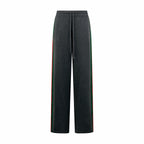 2026 Women's GS Color-Matched Striped Wool Pants (DD205)