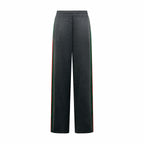 2026 Women's GS Color-Matched Striped Wool Pants (DD205)