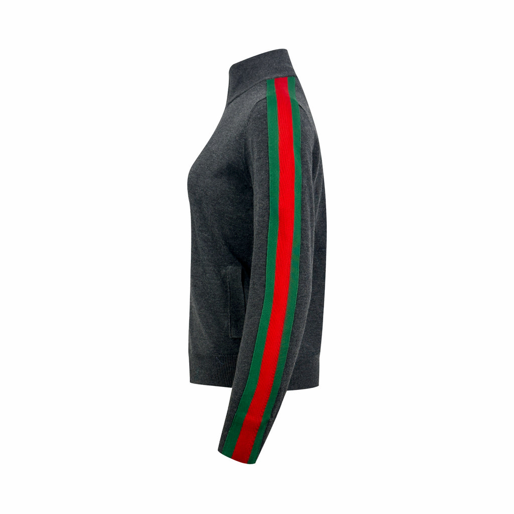 2026 Women's GS Color-Matched Striped Wool Coat (DD204)