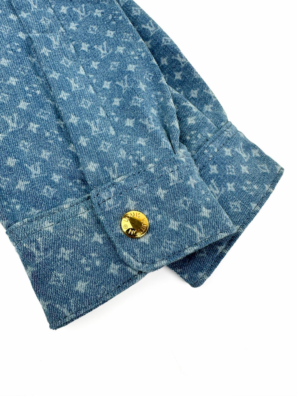 2026 Women's GS Label Full Print Denim Short Shirt (EE454)