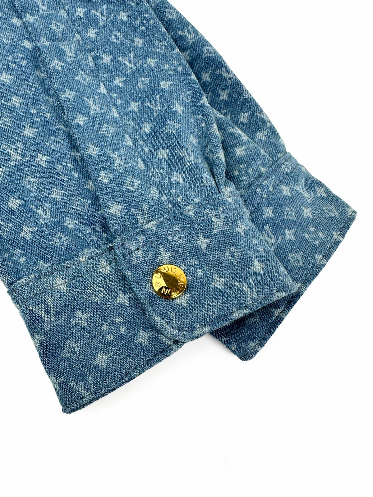 2026 Women's GS Label Full Print Denim Short Shirt (EE454)