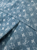 2026 Women's GS Label Full Print Denim Short Shirt (EE454)