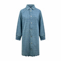 2026 Women's GS Label Full Print Denim Dress (EE451)