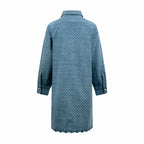 2026 Women's GS Label Full Print Denim Dress (EE451)